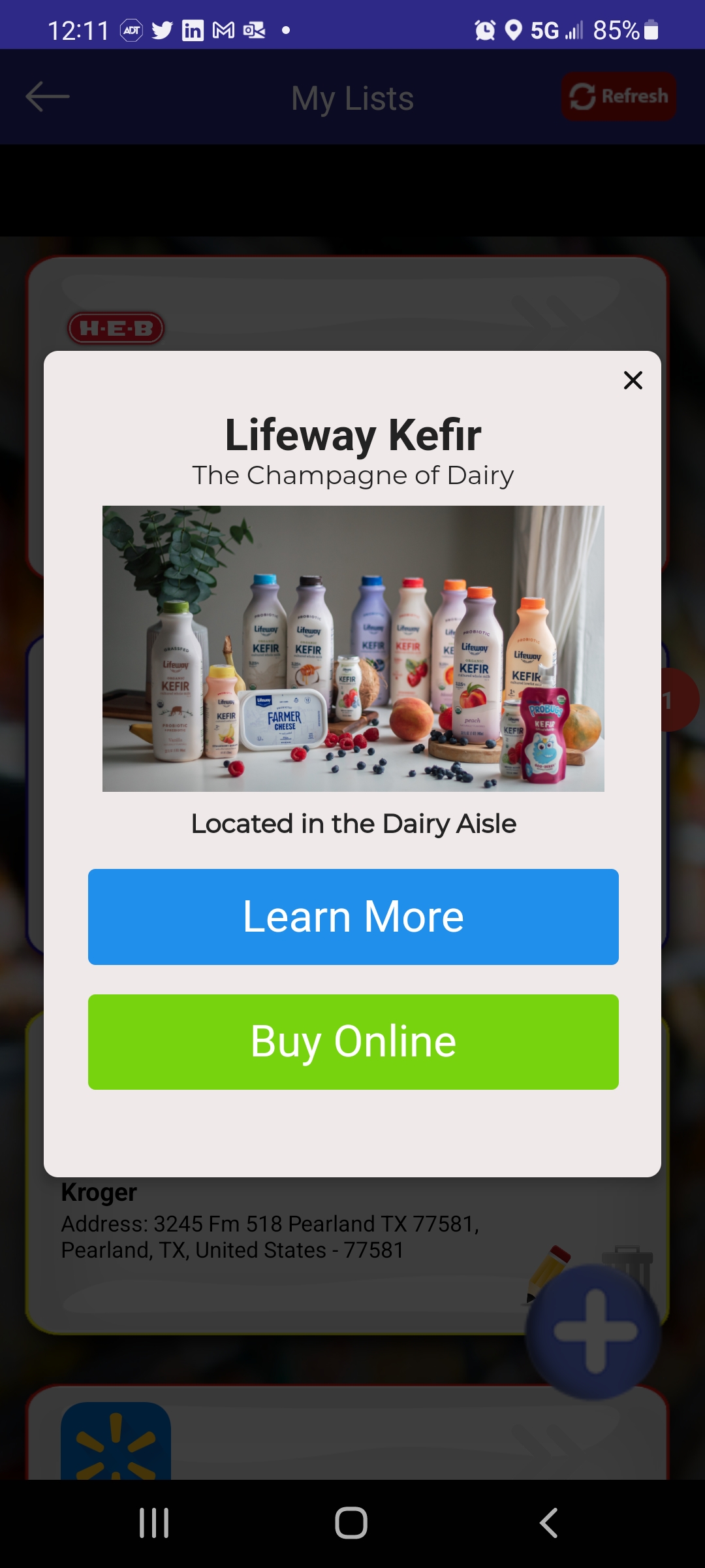 In-App Pop Up